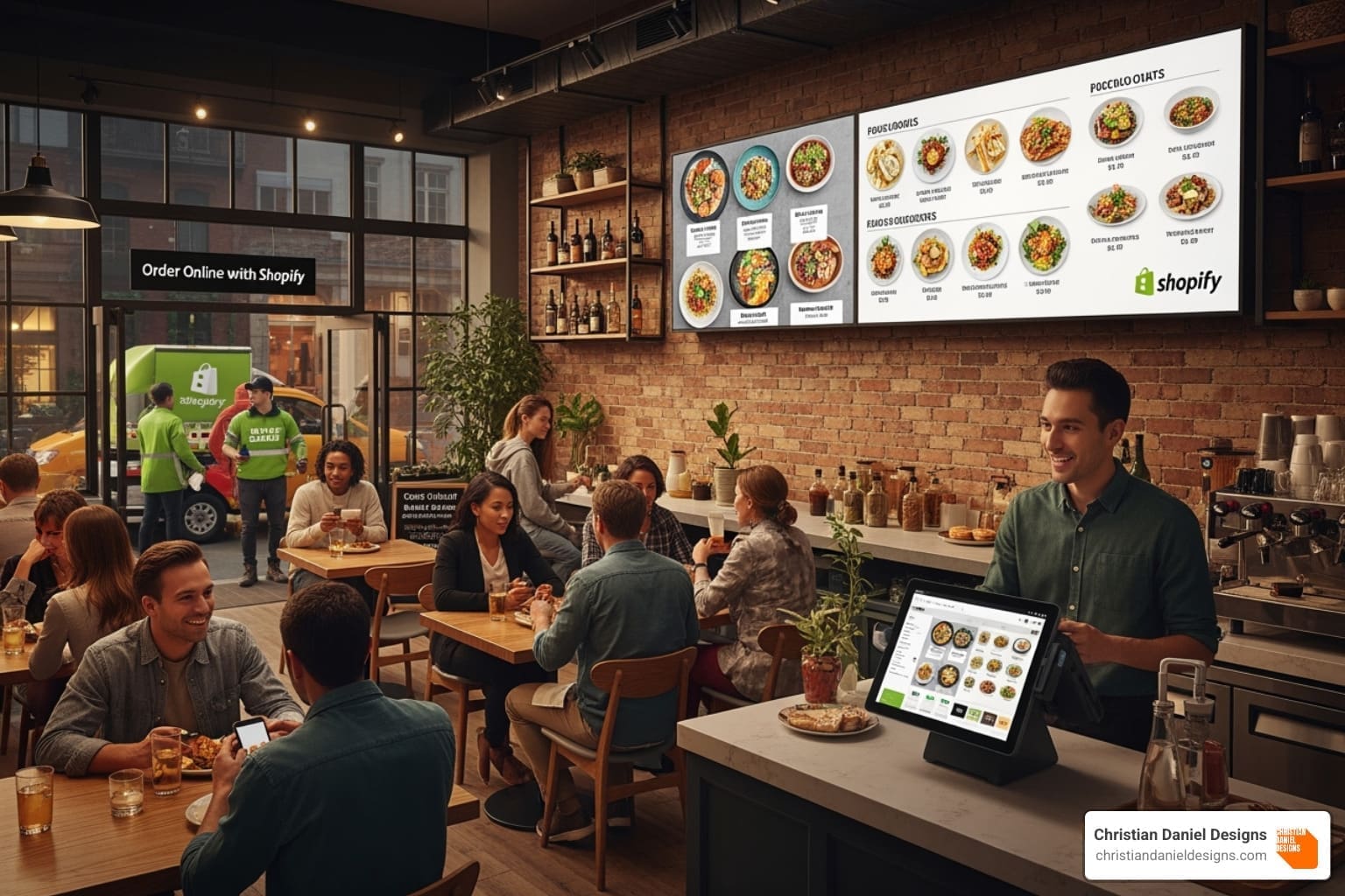 Shopify restaurant websites