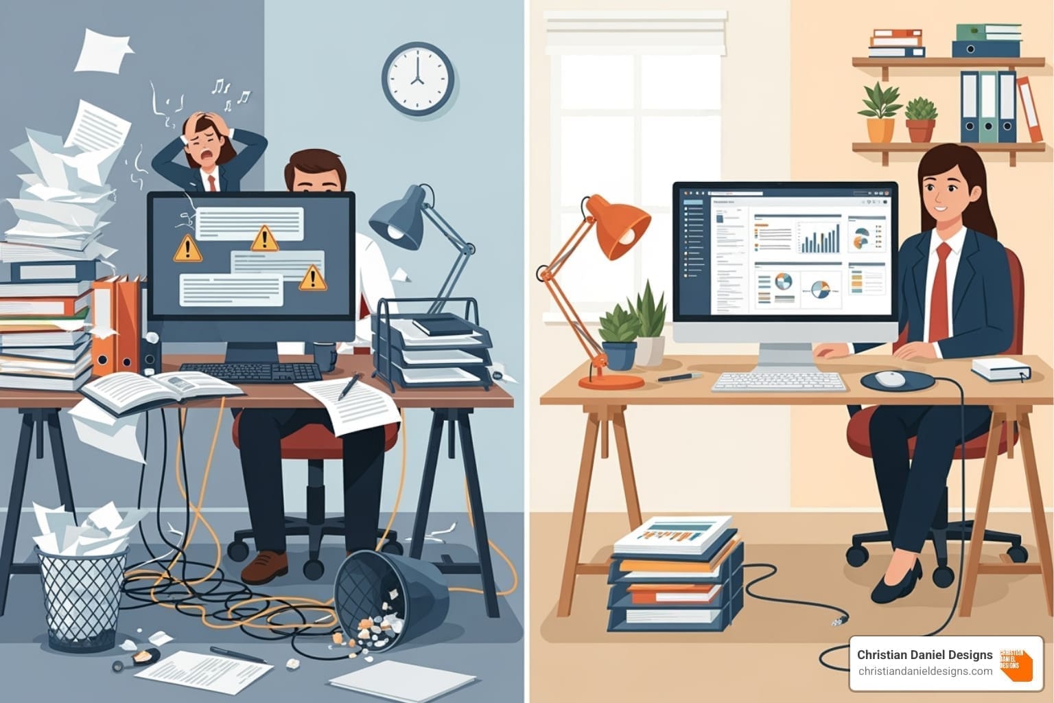 Table comparing common mistakes with best practice solutions - web design for business owners Table comparing common mistakes with best practice solutions - web design for business owners