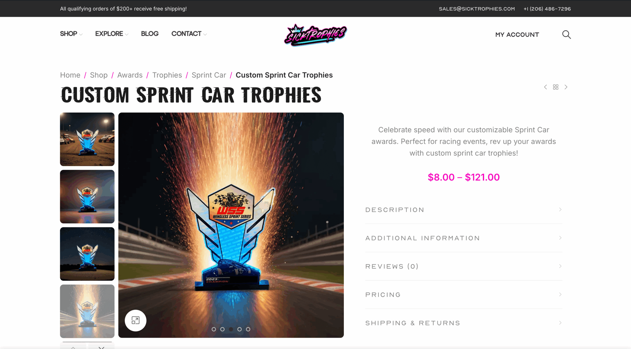 Custom Products E-Commerce Development 14 Custom sprint car trophies – sick trophies 07 08 2025 06 50 am scaled e1761189316472