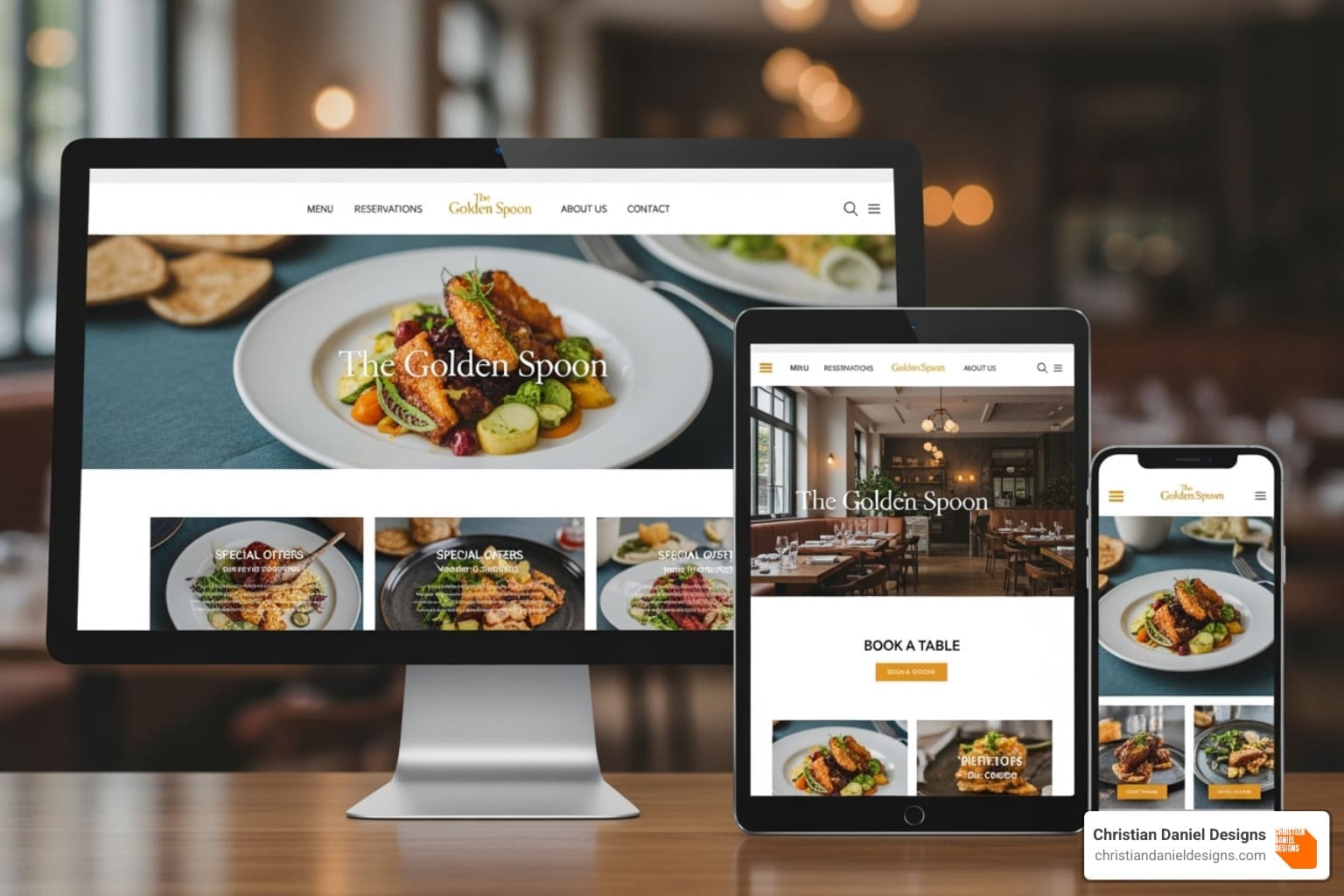 broken layout on mobile - Responsive restaurant websites