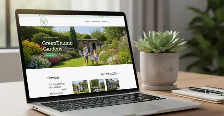 Custom website for small business