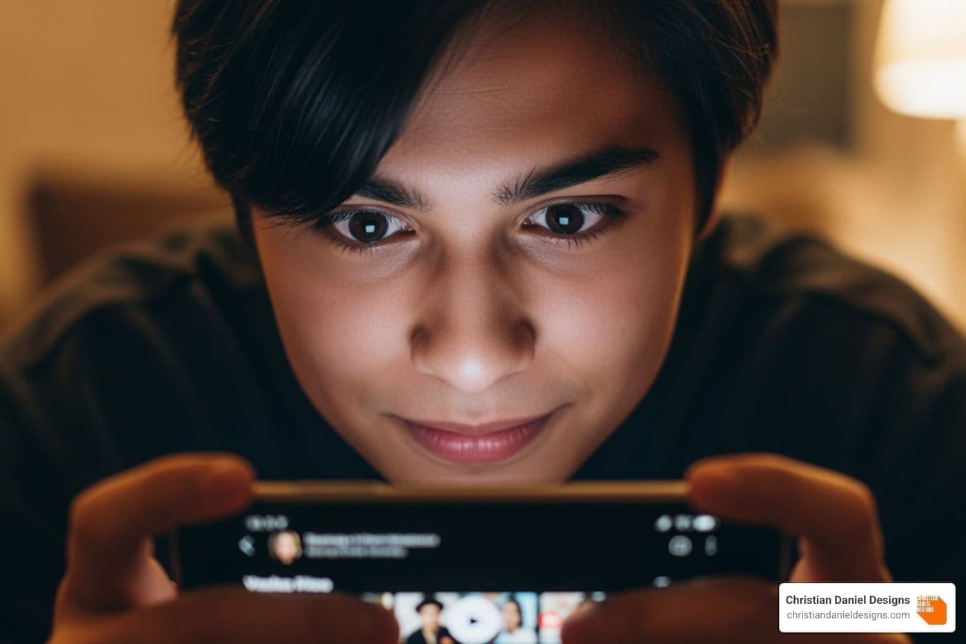 Focused NYC video editor working on engaging content.