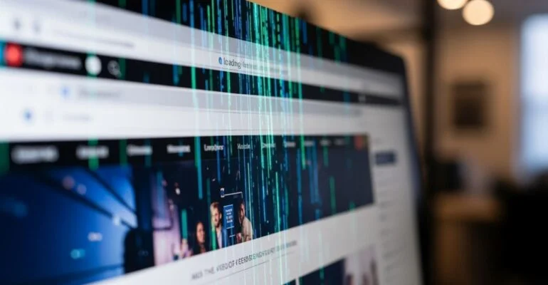 Fast loading website design