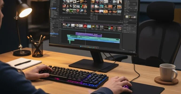 NYC video editor working on Premiere Pro at Christian Daniel Designs.