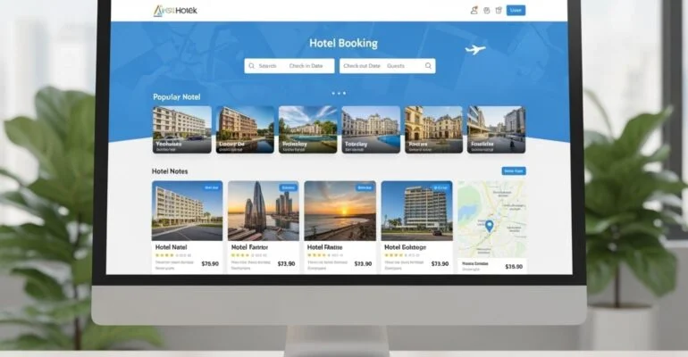 Hotel booking website design