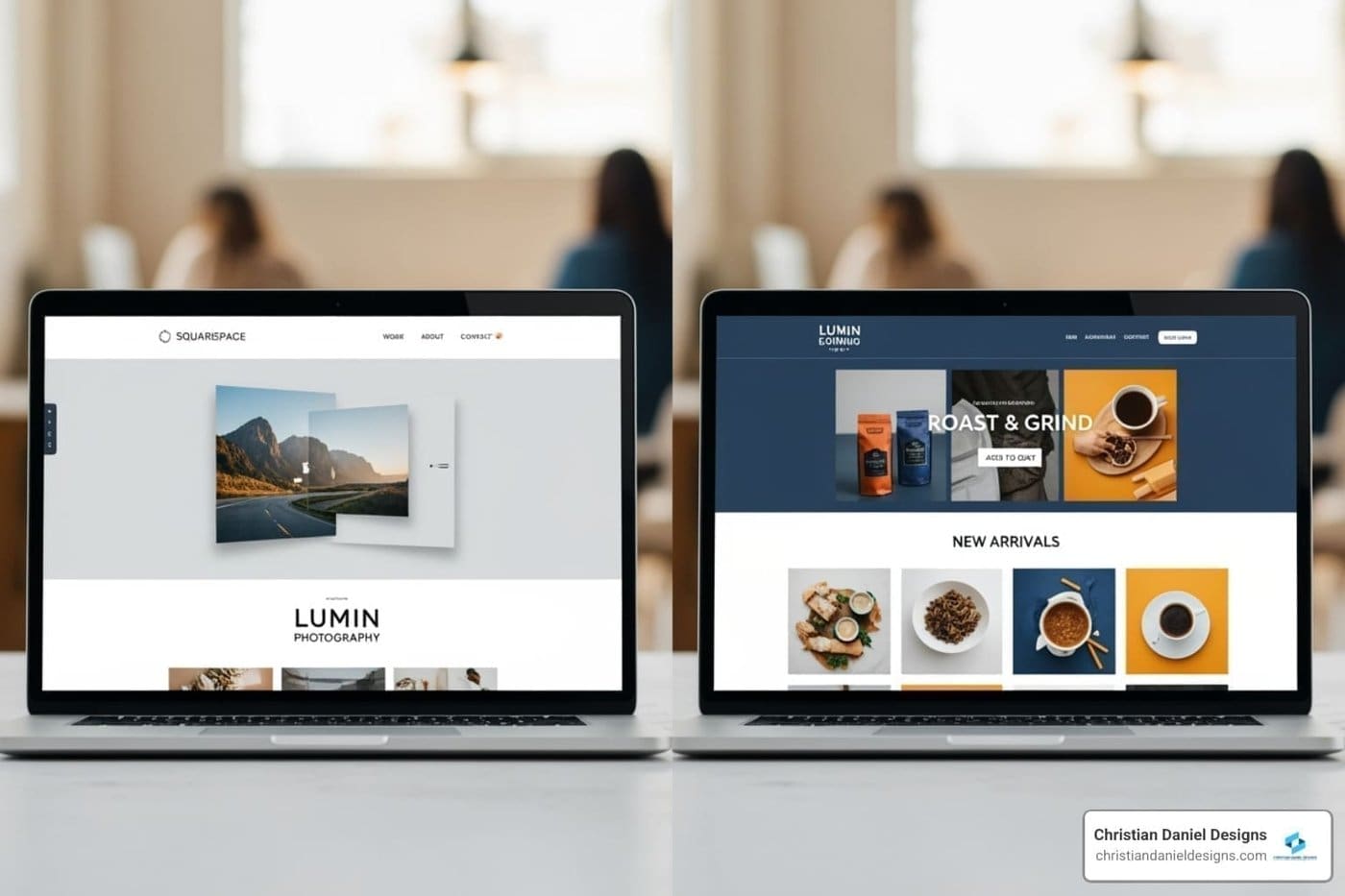 NYC web designer showcasing Squarespace and WordPress website designs.