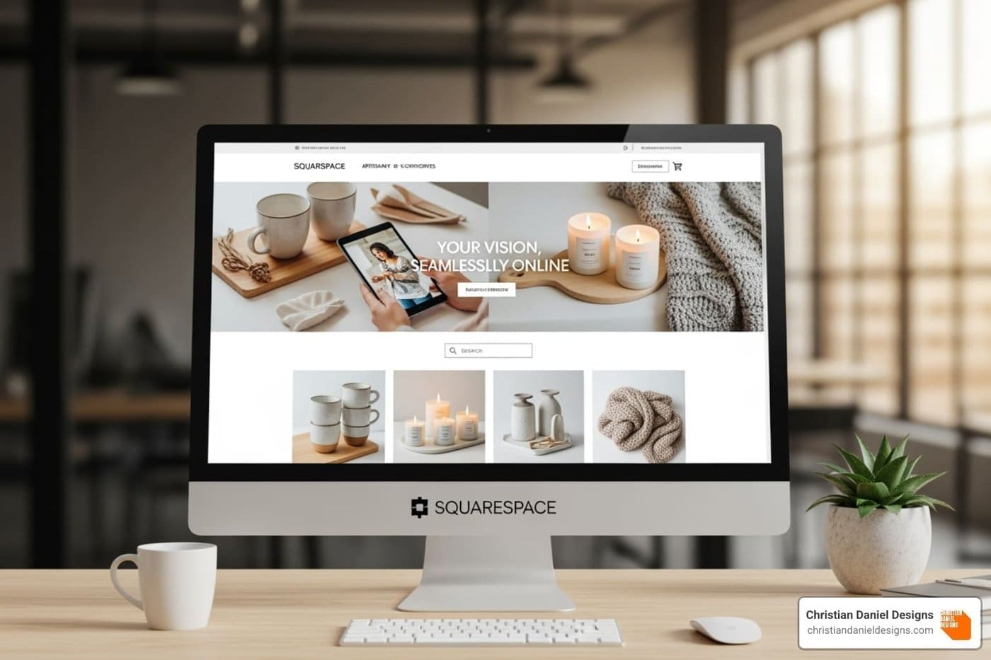 Squarespace ecommerce website design by NYC web designer Christian Daniel Designs.