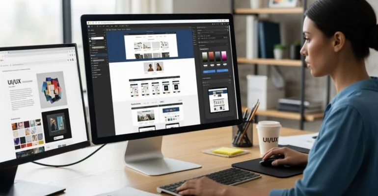 NYC web designer working on Squarespace and WordPress website designs.